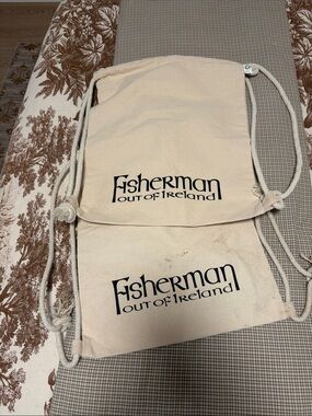 Fisherman Out of Ireland Natural Drawstring Backpack